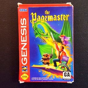 The Pagemaster (Sega Genesis, 1994) - CIB Complete - Tested Working